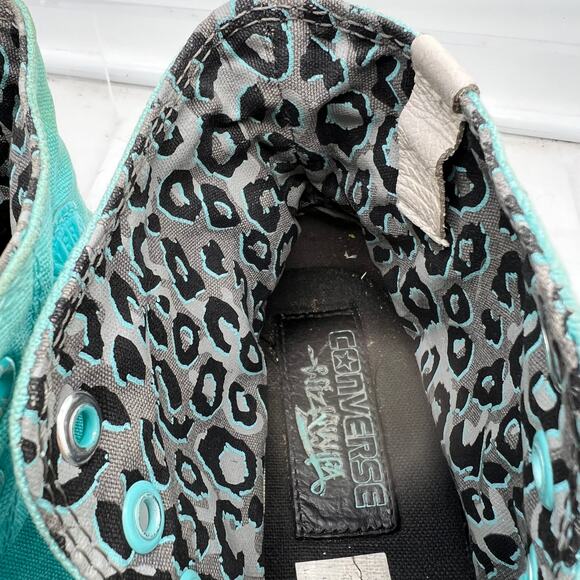 Wiz Khalifa x Converse Shoes Mens 9 Chuck Taylor Swag Hi Sneakers Teal Blue - Picture 7 of 11